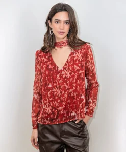 Blusa gasa lurex Pampaneira