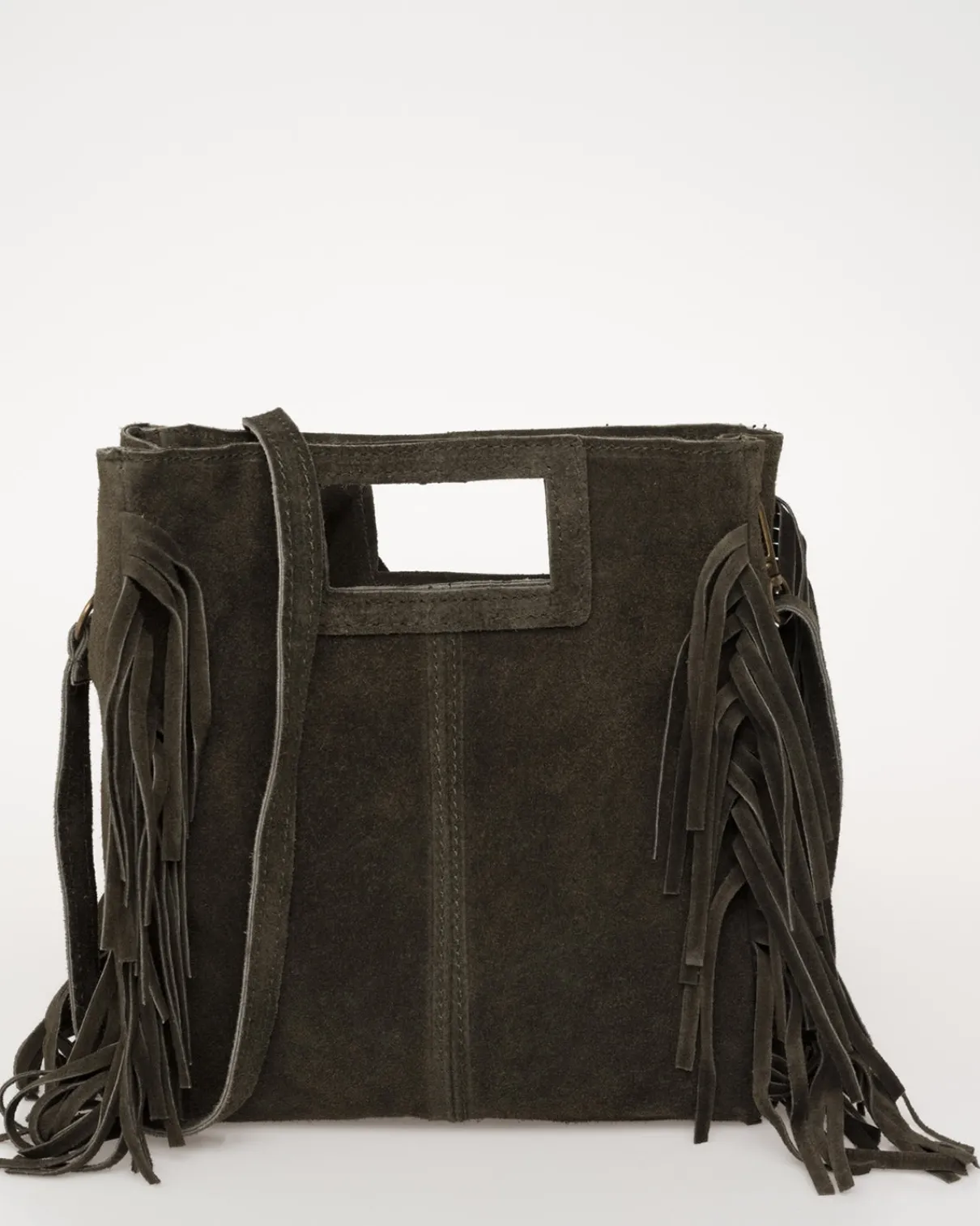 Bolso ante flecos colores