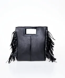 Bolso flecos metalizados
