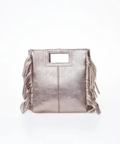 Bolso flecos metalizados