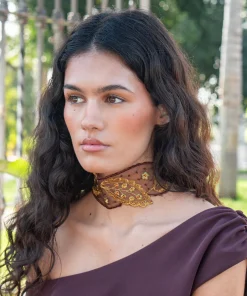 Chocker Gala marron