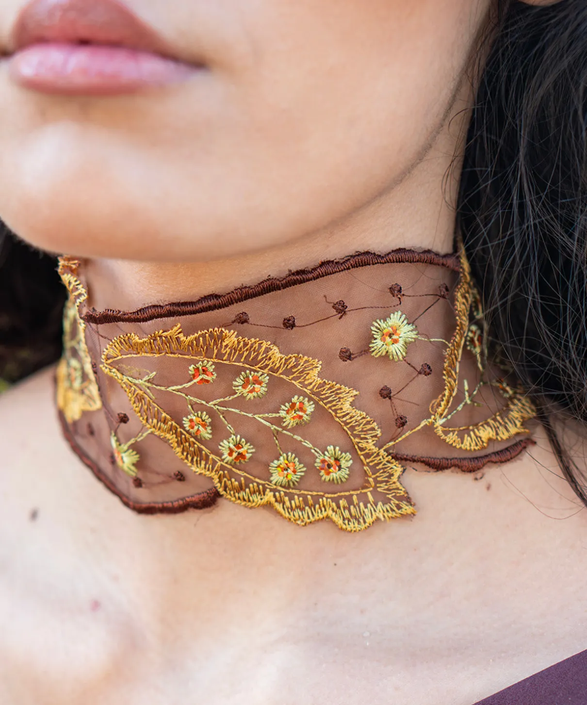 Chocker Gala marron