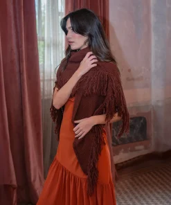 Poncho de flecos