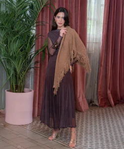 Poncho de flecos