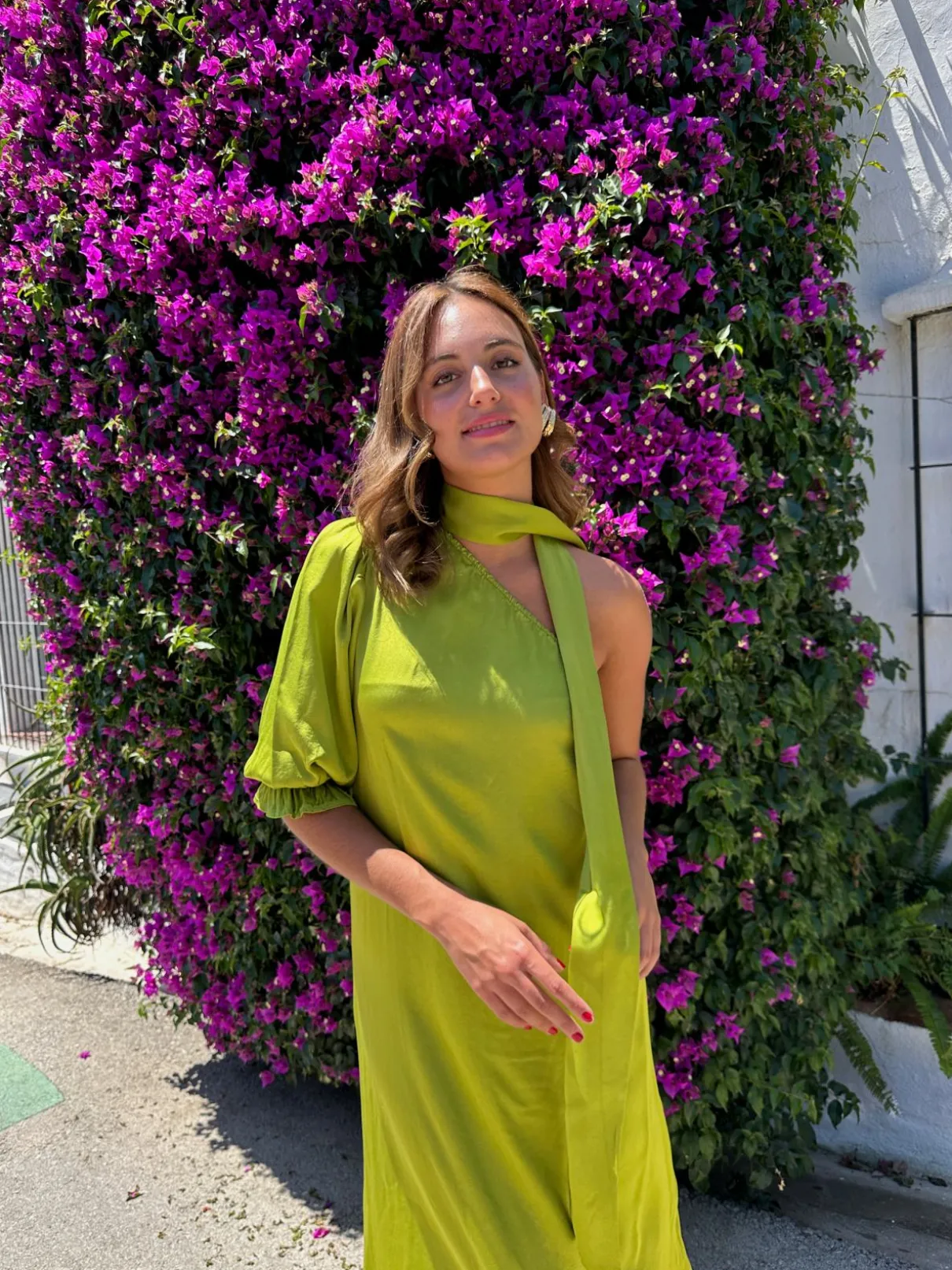 Vestido Gara pistacho
