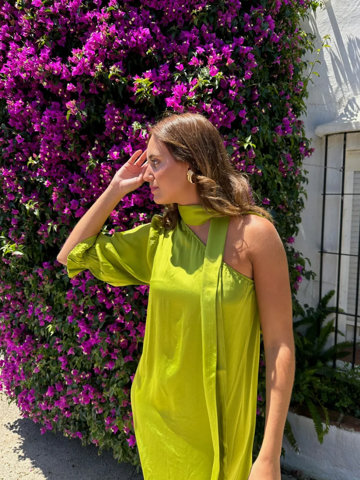 Vestido Gara pistacho