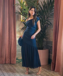 Vestido Imena azul marino
