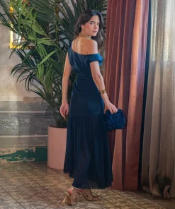 Vestido Imena azul marino