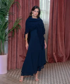 Vestido Ryota azul marino