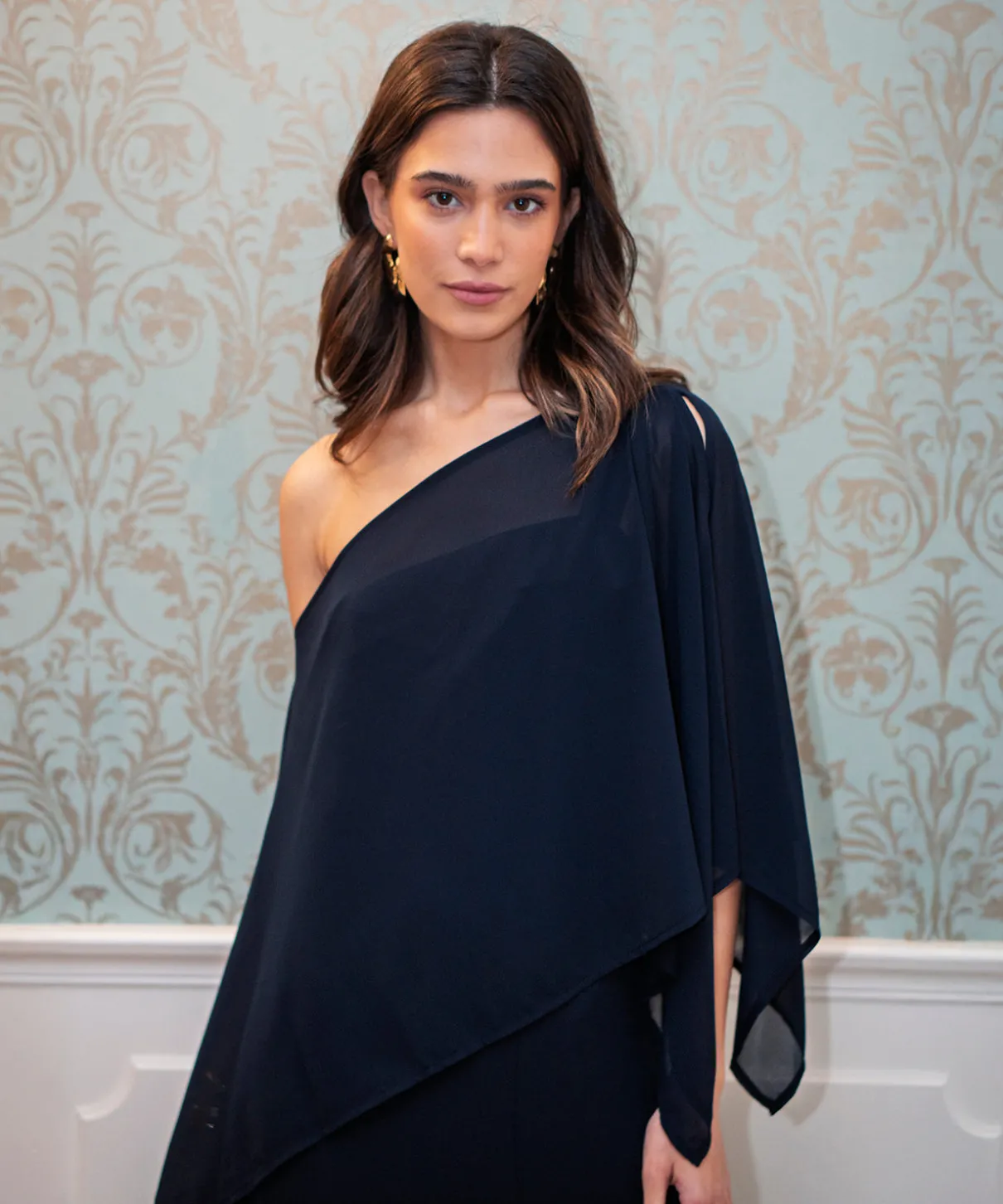 Vestido Ryota azul marino