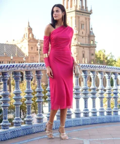 Vestido tul hombro